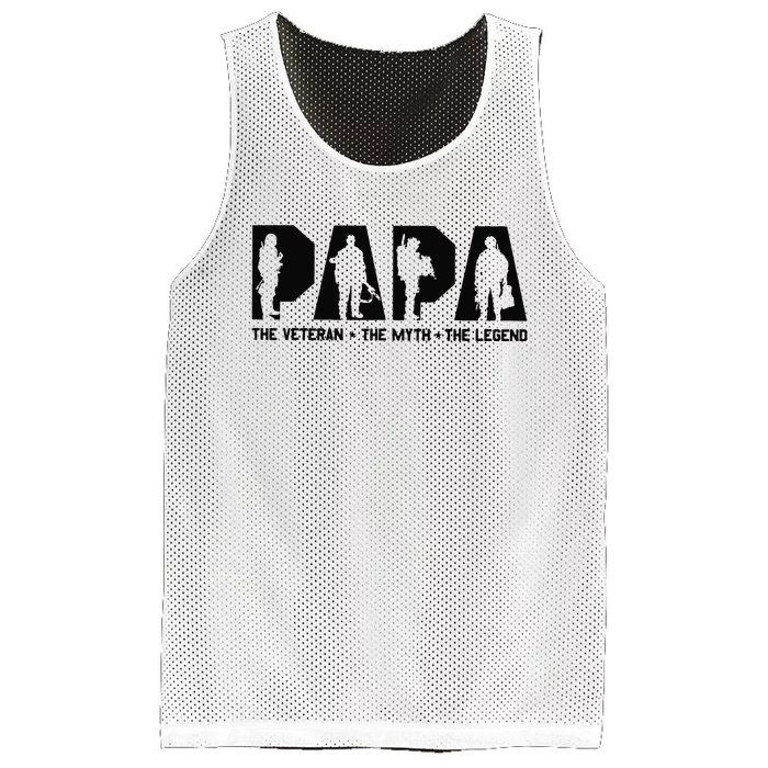 Papa Veteran Myth Legend Mesh Reversible Basketball Jersey Tank