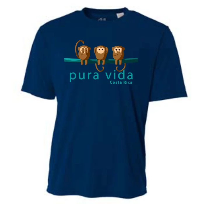 Pura Vida Monkeys Costa Rica Cooling Performance Crew T-Shirt