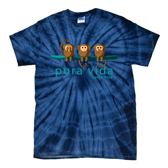 Pura Vida Monkeys Costa Rica Tie-Dye T-Shirt