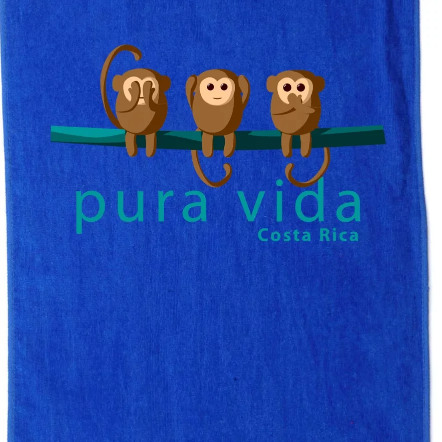 Pura Vida Monkeys Costa Rica Gift Platinum Collection Golf Towel