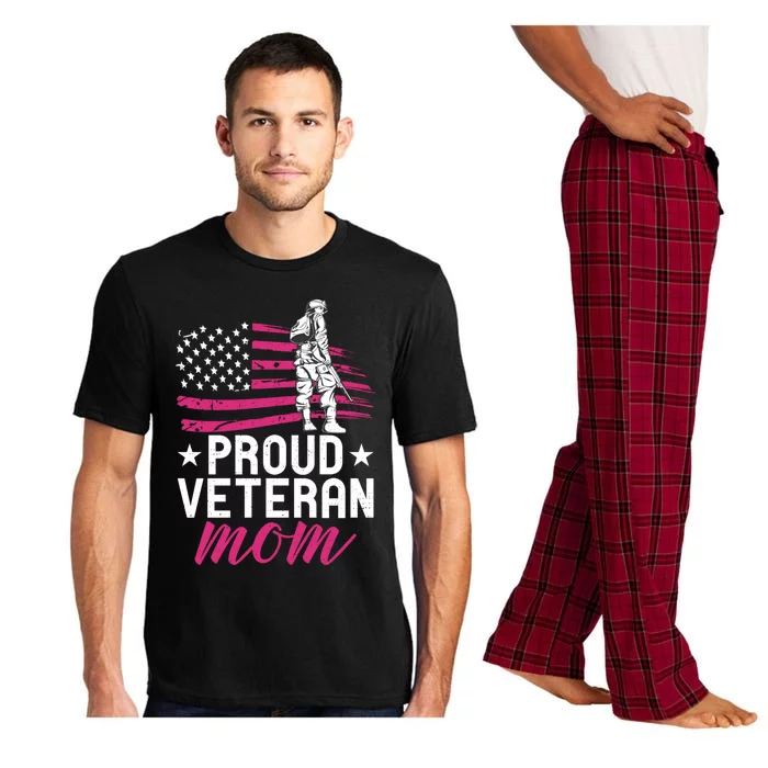 Proud Veteran Mom Funny Professional Soldier Vet Mother Cool Gift Pajama Set