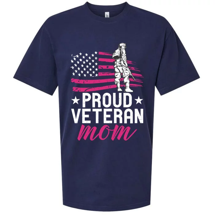 Proud Veteran Mom Funny Professional Soldier Vet Mother Cool Gift Sueded Cloud Jersey T-Shirt