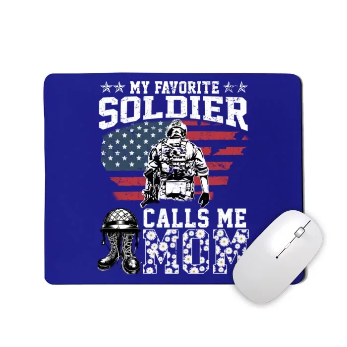 Proud Veteran Mothers My Favorite Soldier Calls Me Mom Daisy Gift Mousepad