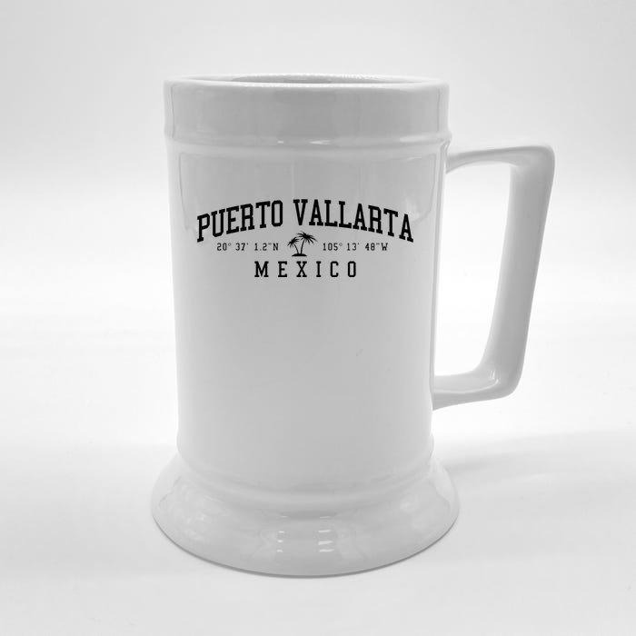 Puerto Vallarta Mexico Beach Front & Back Beer Stein