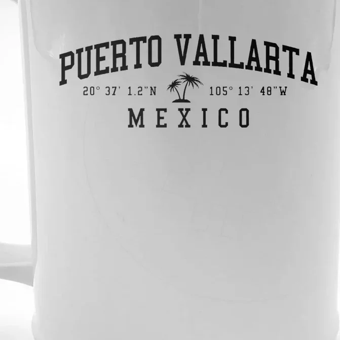 Puerto Vallarta Mexico Beach Front & Back Beer Stein