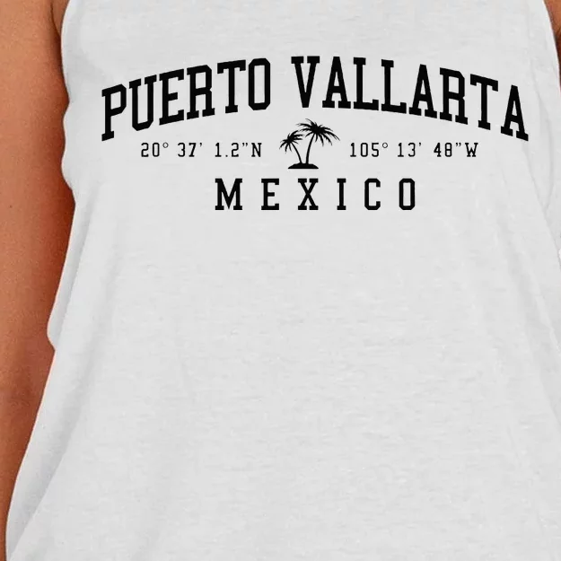 Puerto Vallarta Mexico Beach Women's Knotted Racerback Tank