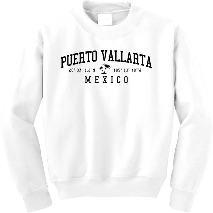 Puerto Vallarta Mexico Beach Kids Sweatshirt