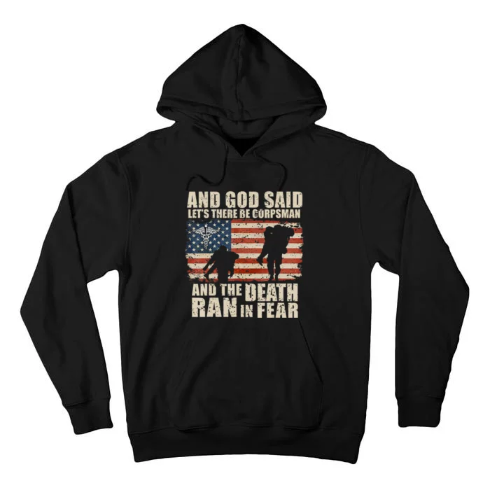 Proud Veteran Navy Corpsman Gifts Navy Patriot Tall Hoodie