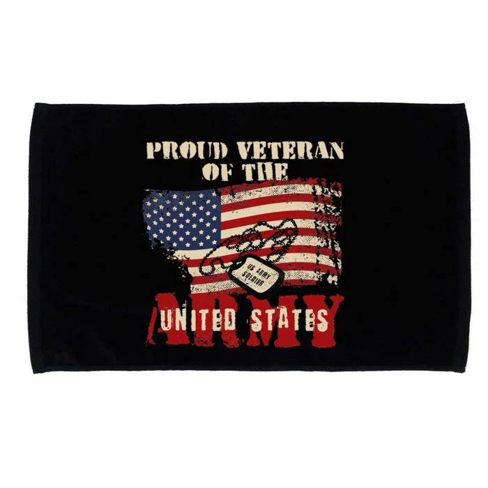 Proud Veteran Of The United States Army Microfiber Hand Towel