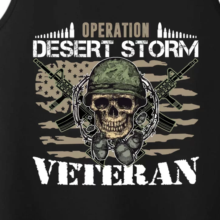 Proud Veteran Operation Desert Storm Veteran Funny Gift Mom Dad Funny Gift Performance Tank