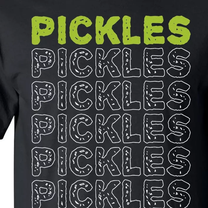 Pickles Vegan Pickle Lover Vegetable Farming Vegetarian Tall T-Shirt