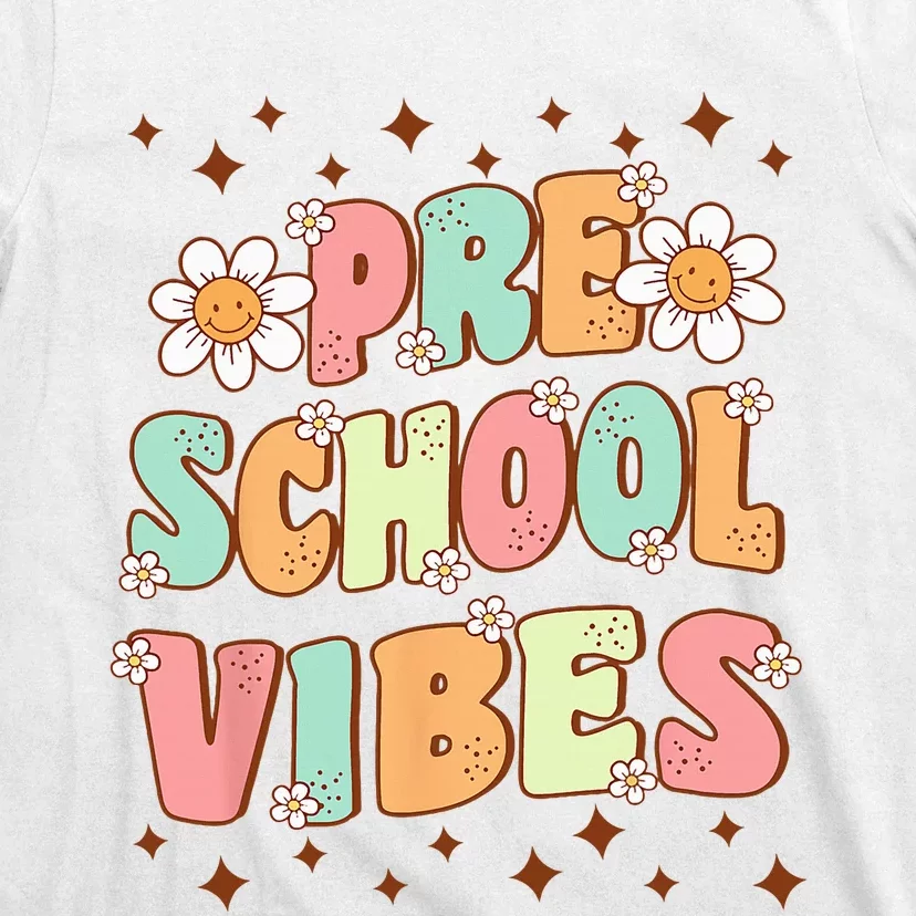 Preschool Vibes PreK Team Retro First Day Of School T-Shirt