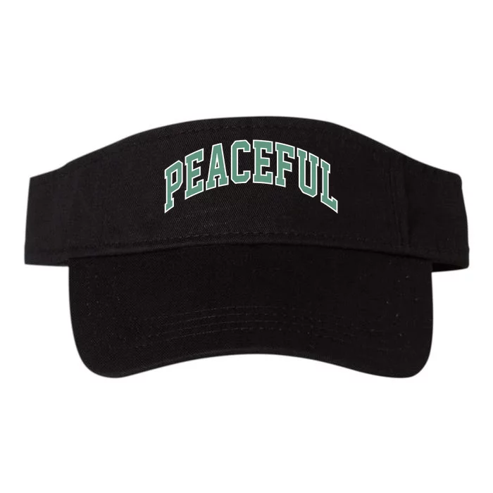 Peaceful Varsity Valucap Bio-Washed Visor