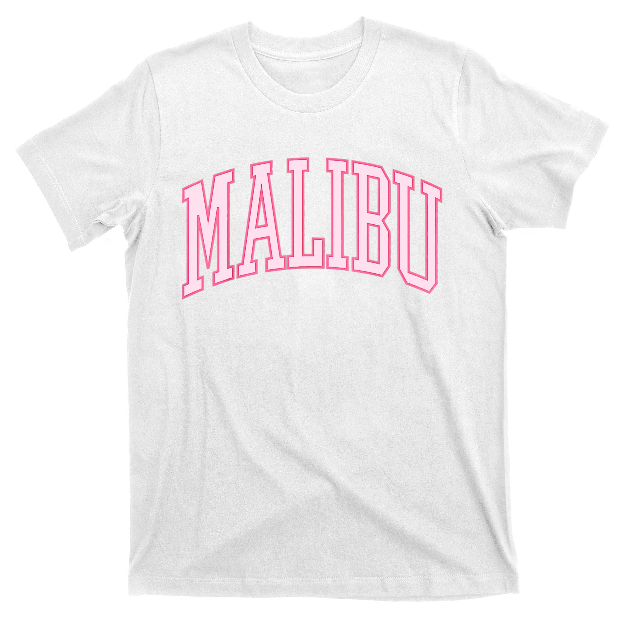  Atlanta Varsity Style Pink with White Text T-Shirt