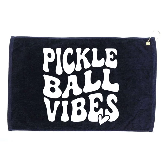 Pickleball Vibes Play Pickleball With Love Grommeted Golf Towel