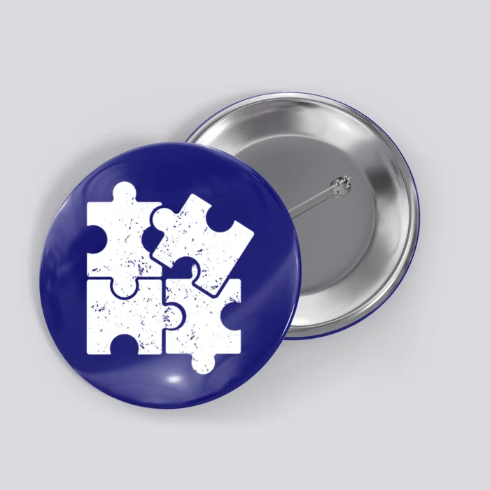 Puzzle Vintage Puzzles Pieces Gift Button