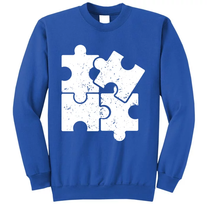 Puzzle Vintage Puzzles Pieces Gift Tall Sweatshirt