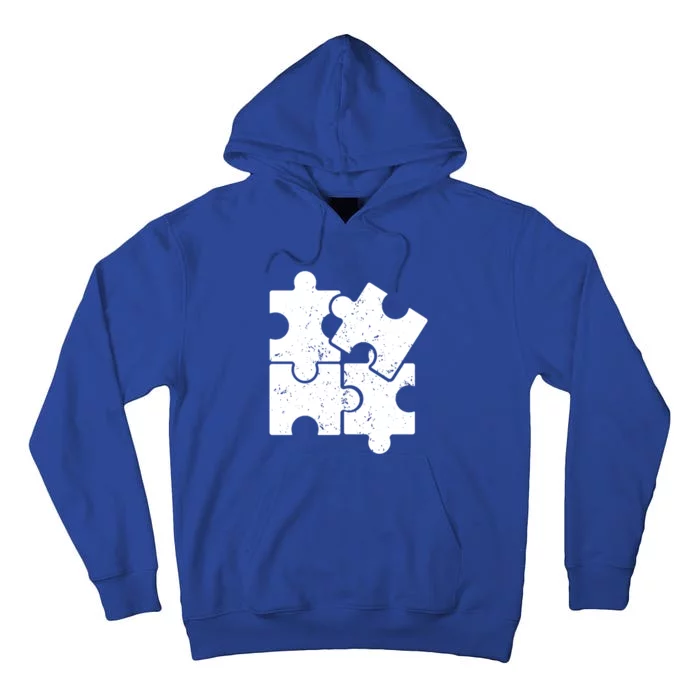 Puzzle Vintage Puzzles Pieces Gift Tall Hoodie