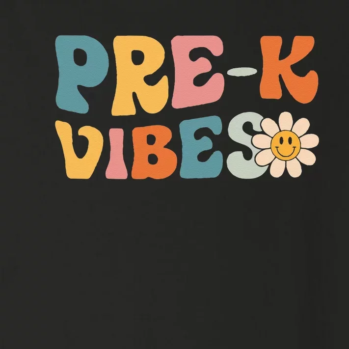 Pre-K Vibes - Pre Kindergarten Team Retro 1st Day of School Toddler Long Sleeve Shirt