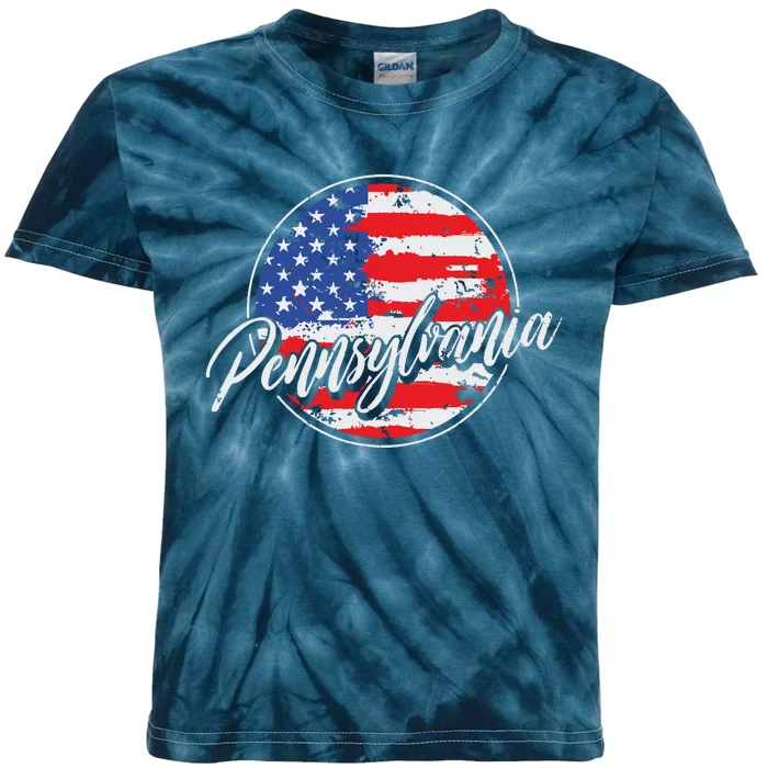 Pennsylvania Vintage Kids Tie-Dye T-Shirt