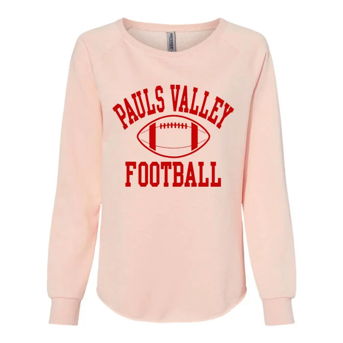 Pauls Valley Panther Football Womens California Wash Sweatshirt