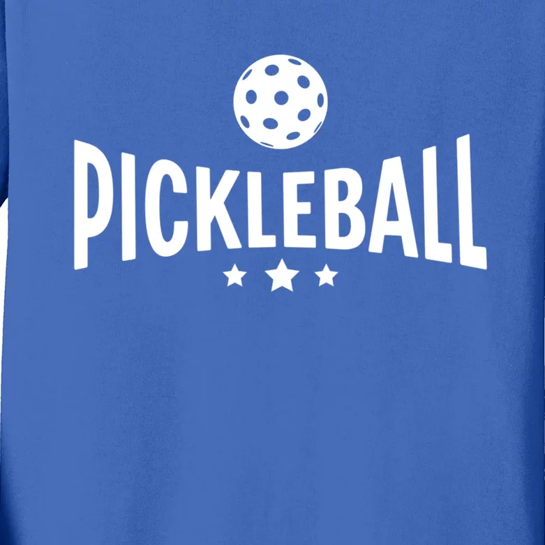 Pickleball Varsity Pickleball Sport Meaningful Gift Kids Long Sleeve Shirt