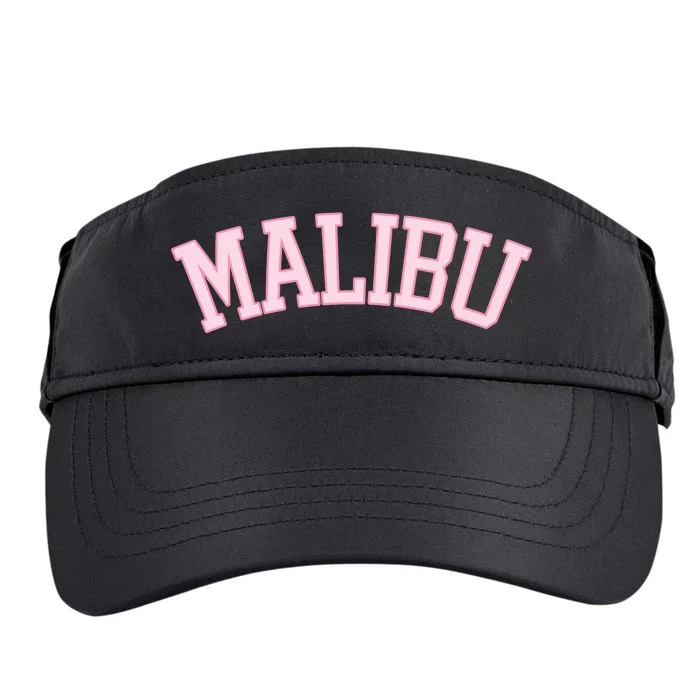 Preppy Varsity Pink Malibu California Adult Drive Performance Visor