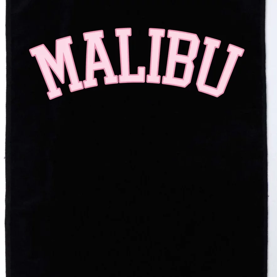 Preppy Varsity Pink Malibu California Platinum Collection Golf Towel