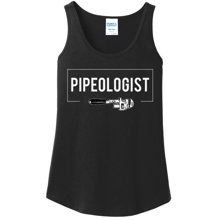 Pipeologist Vintage Plumber Pipes Repairman Plumbing Gift Ladies Essential Tank