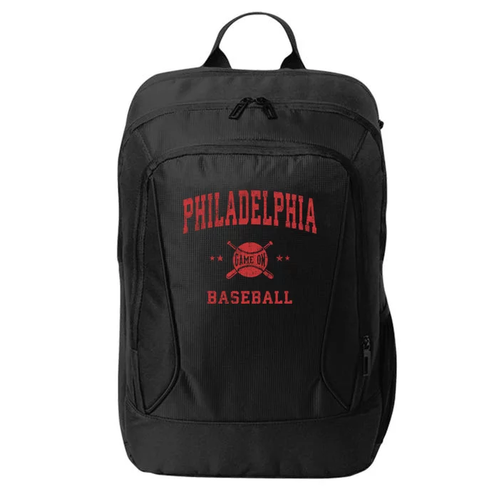 Philadelphia Vintage Philly Baseball Throwback Retro Design City Backpack