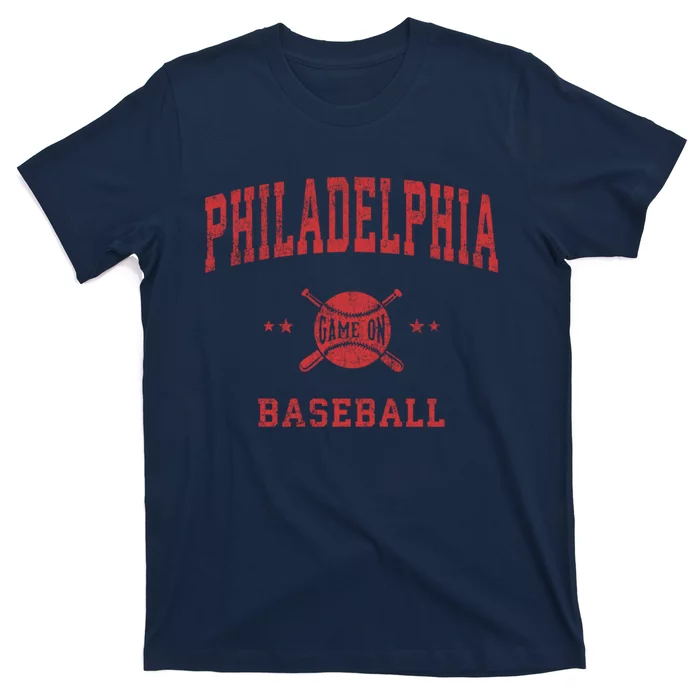 Philadelphia Vintage Philly Baseball Throwback Retro Design T-Shirt