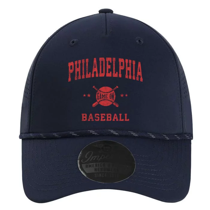 Philadelphia Vintage Philly Baseball Throwback Retro Design Performance The Dyno Cap