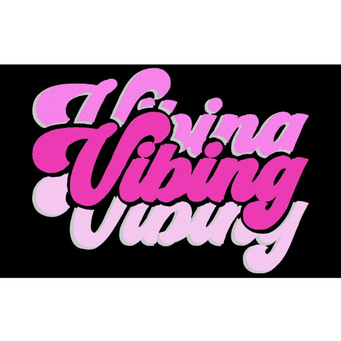 Pink Vibing Pink Color Graphic Pink Vibes Only Bumper Sticker