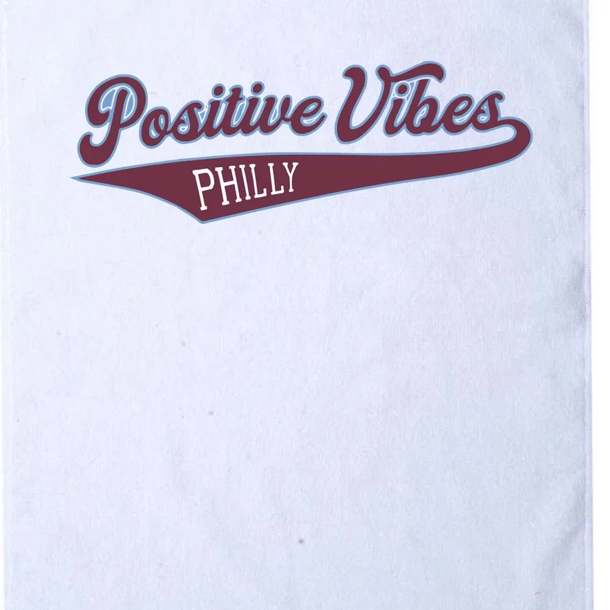 Positive Vibes Platinum Collection Golf Towel