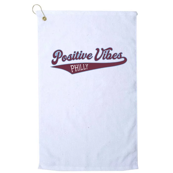 Positive Vibes Platinum Collection Golf Towel