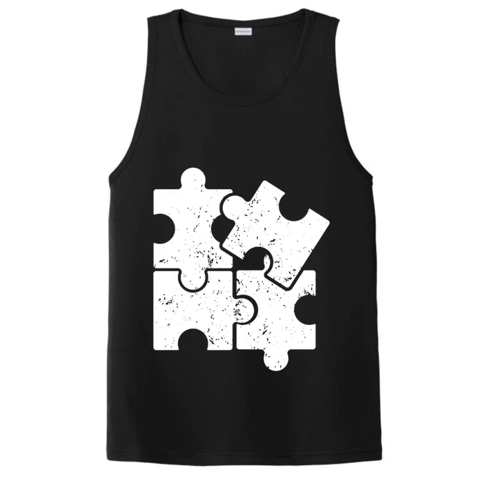 Puzzle Vintage Puzzles Pieces Great Gift Performance Tank