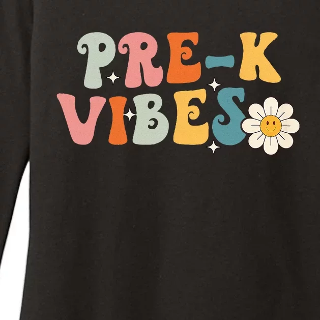 PreK Vibes Pre Kindergarten Team Retro 1st Day Of School Womens CVC Long Sleeve Shirt