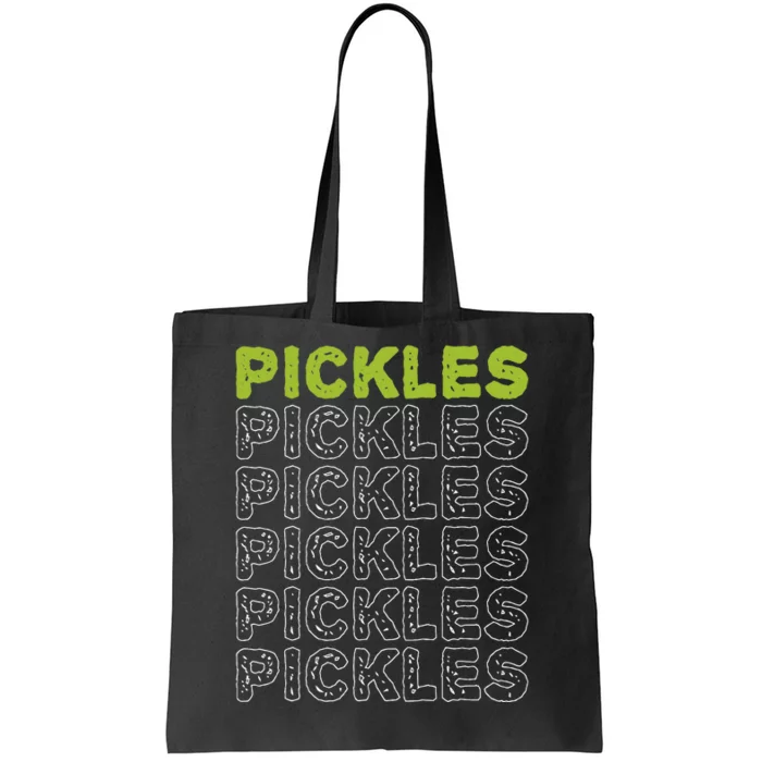 Pickles Vegan Pickle Lover Vegetable Farming Vegetarian Tote Bag