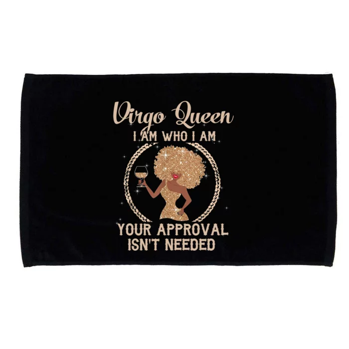 Ph Virgo Queen Birthday Zodiac Costume Black Funny Gift Cute Gift Microfiber Hand Towel