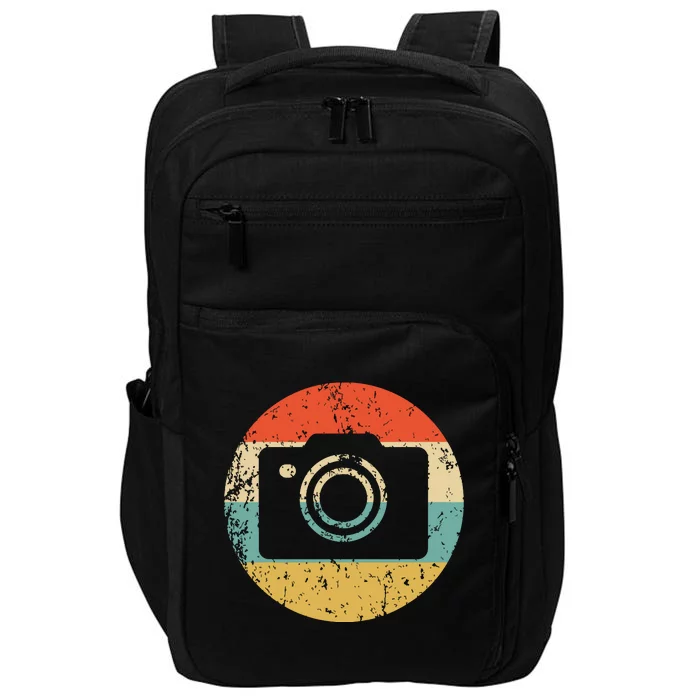 Photographer Vintage Retro Camera Impact Tech Backpack