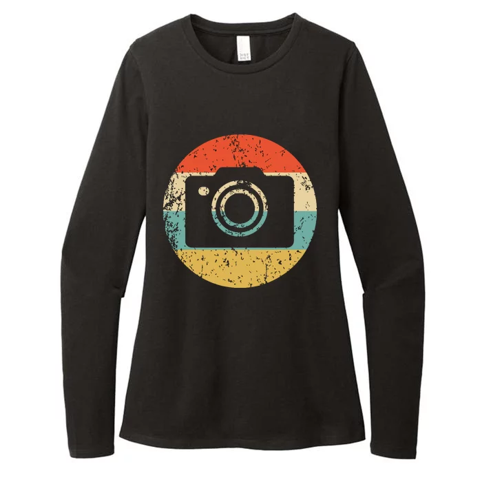 Photographer Vintage Retro Camera Womens CVC Long Sleeve Shirt