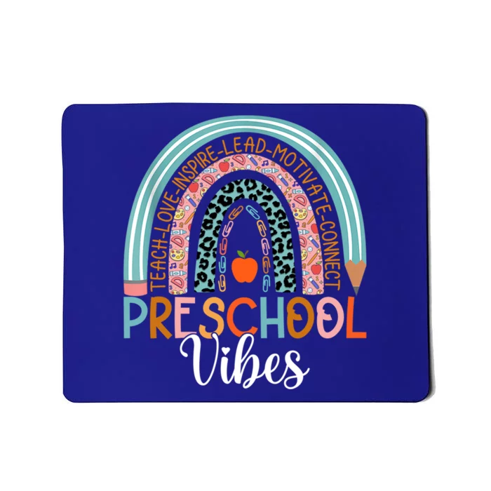 Preschool Vibes Rainbow Preschool Teacher Team Preschool Gift Mousepad