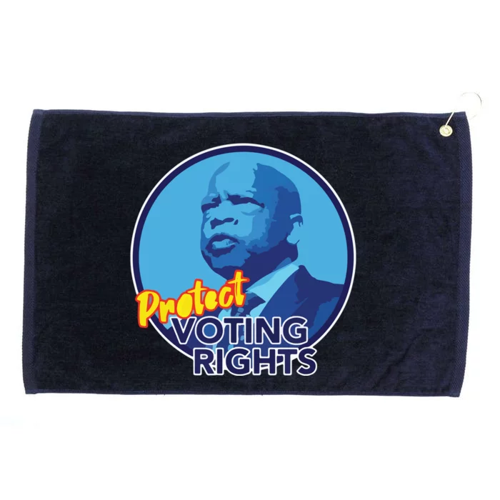 Protect Voting Rights Grommeted Golf Towel