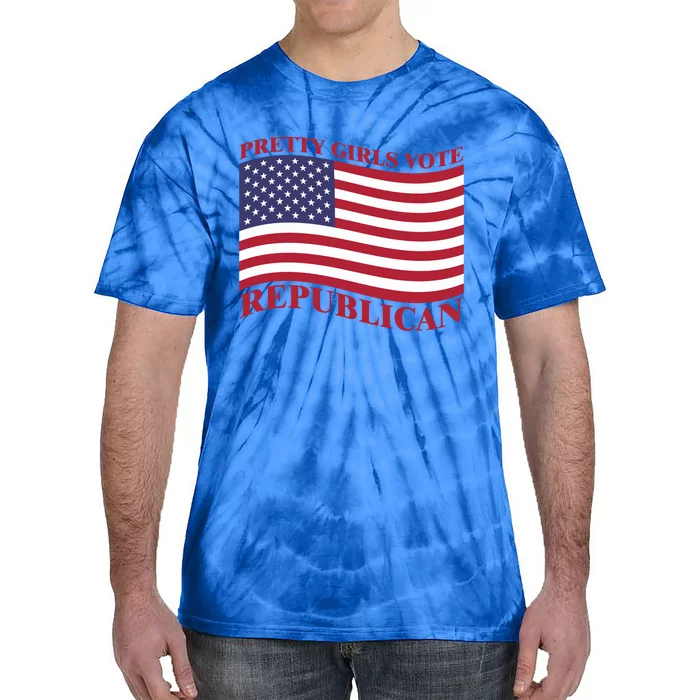 Pretty Vote Republican Usa Flag Freedom Republican Great Gift Tie-Dye T-Shirt