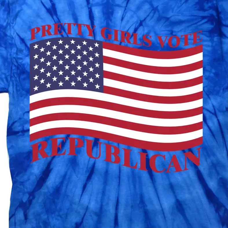 Pretty Vote Republican Usa Flag Freedom Republican Great Gift Tie-Dye T-Shirt