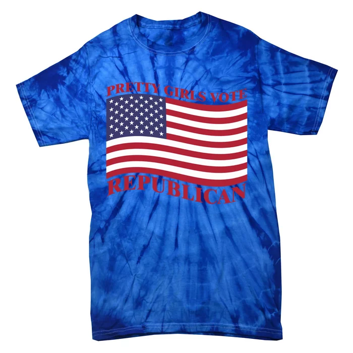 Pretty Vote Republican Usa Flag Freedom Republican Great Gift Tie-Dye T-Shirt