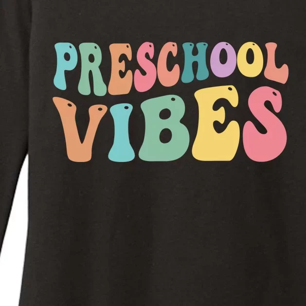 Preschool Vibes Retro 80s Pre School Womens CVC Long Sleeve Shirt