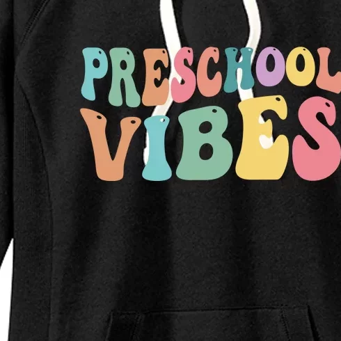 Preschool Vibes Retro 80s Pre School Women's Fleece Hoodie