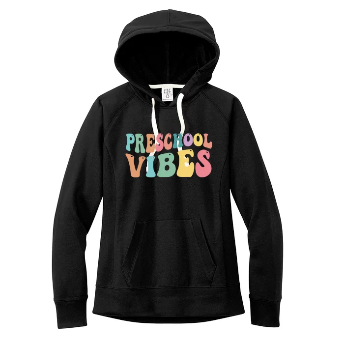 Preschool Vibes Retro 80s Pre School Women's Fleece Hoodie