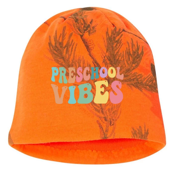 Preschool Vibes Retro 80s Pre School Kati - Camo Knit Beanie